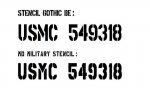 military stencil font usmc